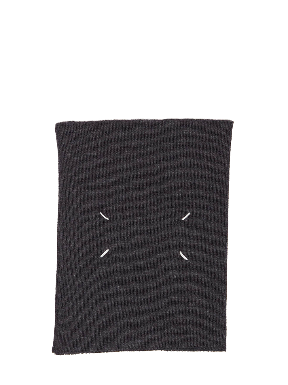 MAISON MARGIELA ニットスカフ S51TE0103M13057 860M four stitches neck-warmer unisex gray in wool - MAISON